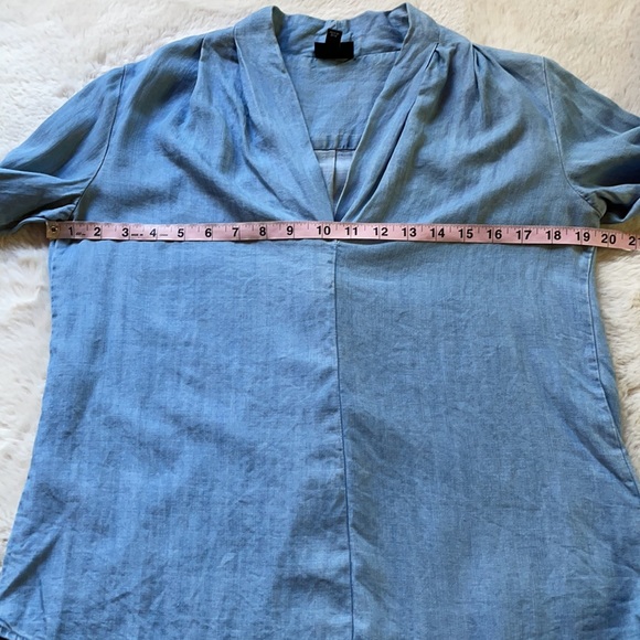 Mossimo | Chambray Denim Popover Blouse | S - Picture 13 of 16